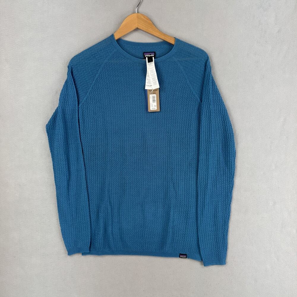Patagonia Capilene Air Shirt Womens Large Blue Thermal Long Sleeve Baselayer